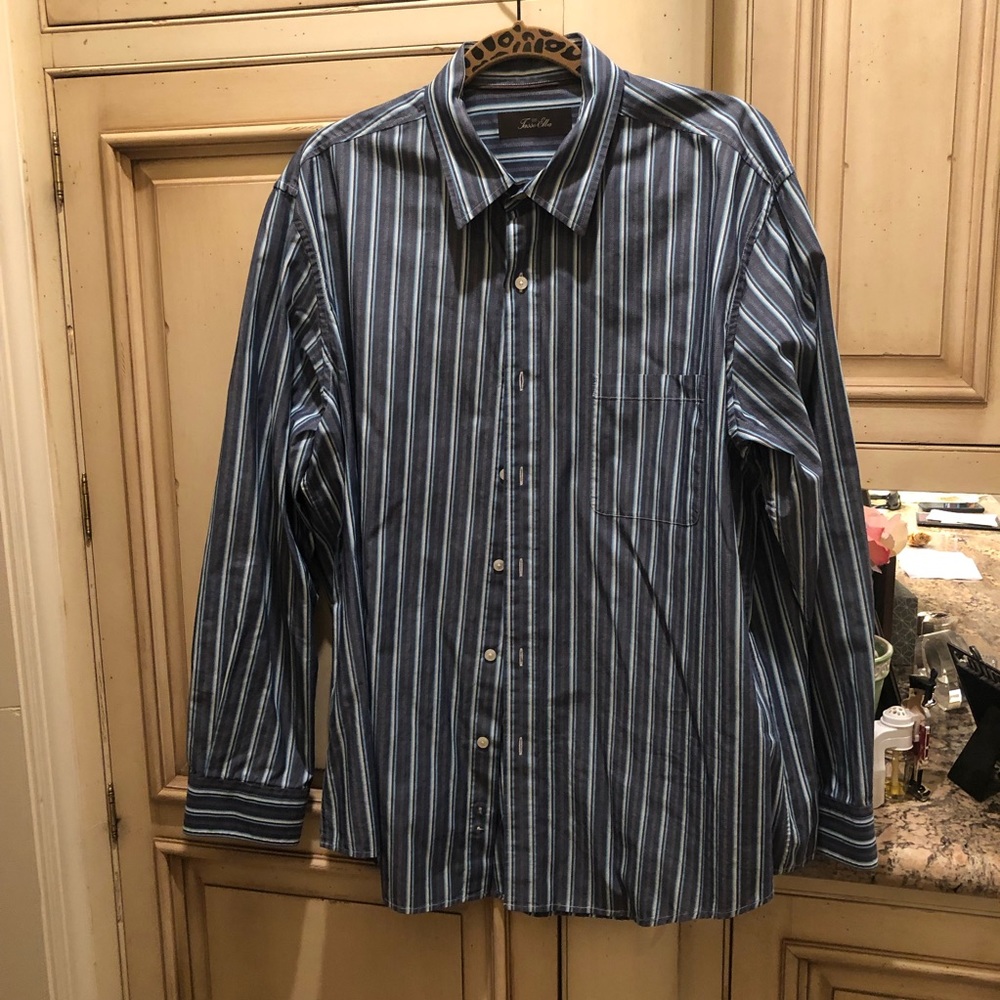 Tasso Elba Striped Dress Shirt